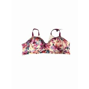 TORRID Dream Push Up Bra Floral 360 BACK SMOOTHING WIREFREE Lightly Lined 50C